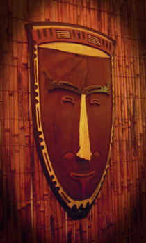 Wall art (likely from the Montreal Kon-Tiki)